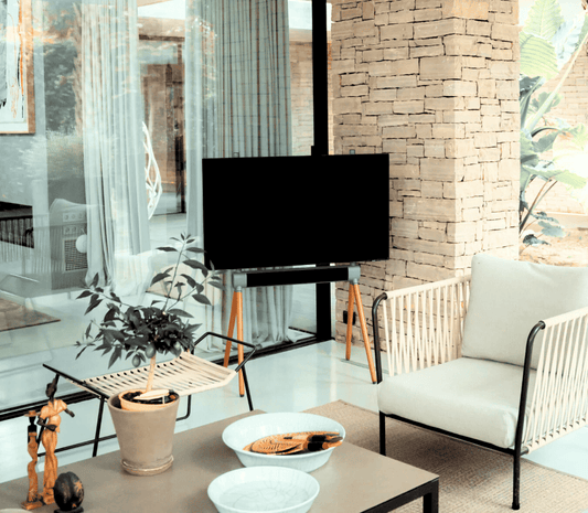 Soporte TV con Patas y Barra Sonido