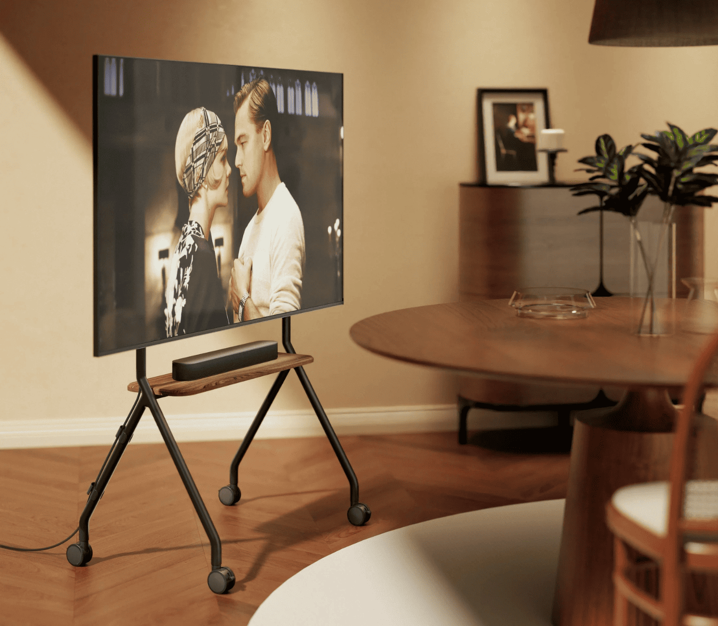 Soporte TV Ruedas Rollin Nature