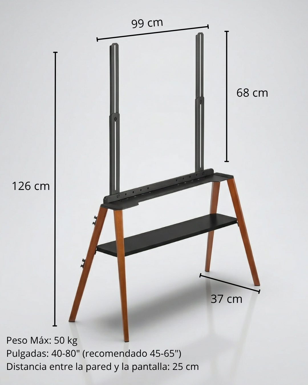Soporte TV con patas ⎮CRABE - ROSTRO