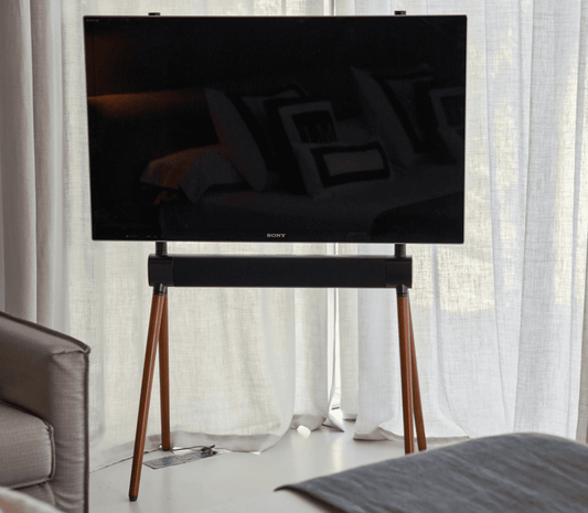 Soporte TV Nature Dark Audio Barra Sonido Interior